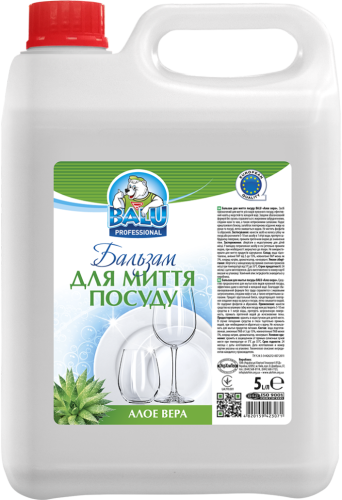 Бальзам для миття посуду BALU® "Алое вера", кан. 5 л